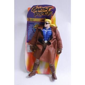 Ghost Rider, Blaze, Action Figure, Brown Leather Coat, Marvel Comics, 1970s